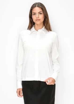 YAL New York White Cotton Shirt with Buttoned Cuffs