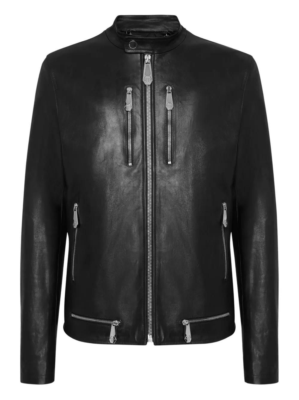 Vestes En Cuir Blousons cuir Philipp Plein SOLDE jusqu'à jusqu