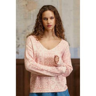 La petite &eacute;toile Bedrukte trui met V-hals, MARGOT