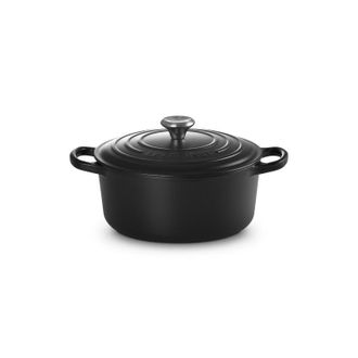 LE CREUSET Signature Cocotte Fundici&oacute;n Esmaltada 22 Cm Negro Mate