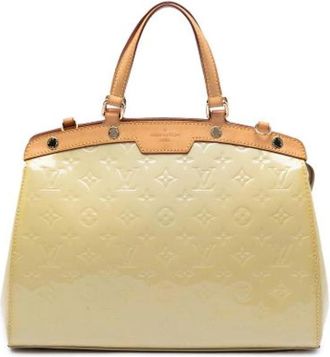 Louis Vuitton Tweedehands Canvas Louis Vuitton tassen - Dames - Vintage Handtas - Geel - ONE Size - Vintage