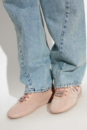 Roger Vivier Viv Low Sports Shoes, Womens, Pink