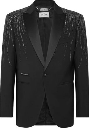 Philipp Plein Wool Blazer Lord Fit - Heren - Blazers - Zwart - 3XL - Wol - Jassen