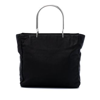 Prada Tessuto Metalen Handtas (tweedehands)