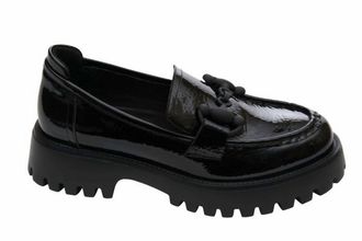 Vaneli Womens Zeva Chunky Loafer In Black Naplak