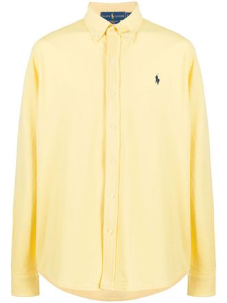 Polo Ralph Lauren Camicia Featherweight Mesh - Giallo