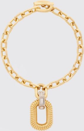 Paco Rabanne Collana XL Link Rabanne in alluminio con strass incastonati