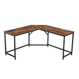 Calicosy Escritorio en Esquina Estilo Industrial L149 cm - Effecto madera