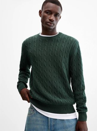 Le 31 Mens Twisted-cable sweater