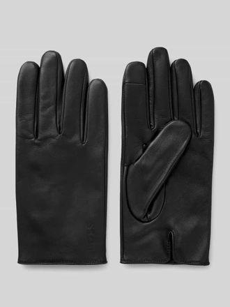 HUGO BOSS Handschuhe aus echtem Lammleder in Black, Gr&ouml;&szlig;e 8,5