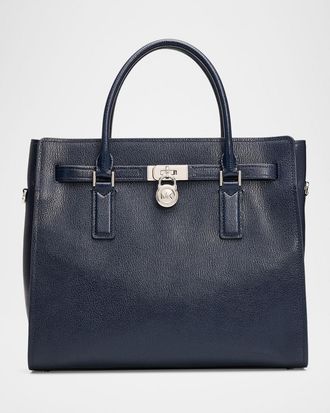 Michael Kors Hamilton Moderne Leather Satchel Shoulder Bag