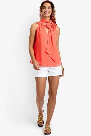Trina Turk Alora Top in Calypso Coral at Nordstrom, Size Xx-Large