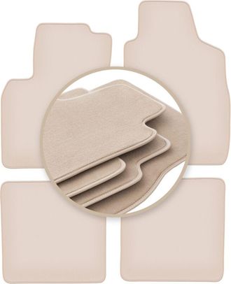 OEM Alfombrillas Beige Premium Para Fiat Panda Ii Hatchback 2002-2010