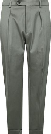 Berwich Grey Pleated Formal Pants