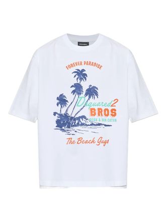 Dsquared2 tropical-print T-shirt - Bianco