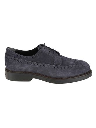Hogan H704 Soft Calf Leather Brogue Derby Shoes