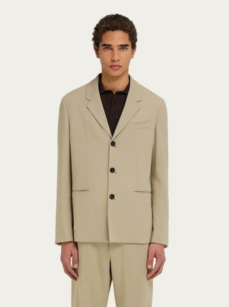 Ferragamo Uomo Blazer monopetto Beige