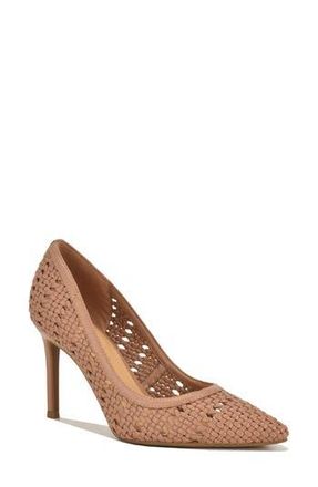 Nine West Elbeew Pointed Toe Pump in Tan Woven at Nordstrom Rack, Size 9.5