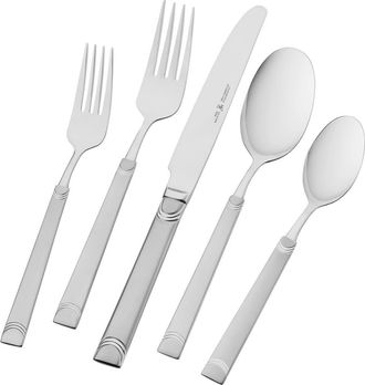 J.A. Henckels International Joy 18/10 Stainless Steel 45-Piece Flatware Set in Silver at Nordstrom Rack