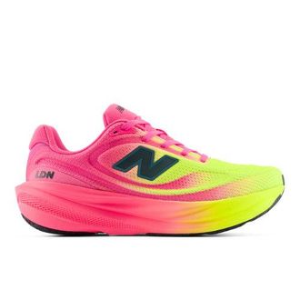 New Balance Womens TCS London Marathon 1080v15 in Pink/Green Synthetic, size 3.5 Narrow