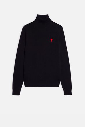 Ami Ami De Coeur Rollkragenpullover Schwarz f&uuml;r M&auml;nner - XS - AMI Paris