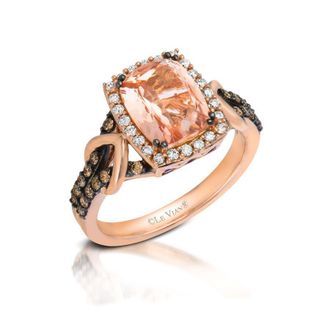 Le Vian Ladies Peach Morganite Rings set in 14K Strawberry Gold