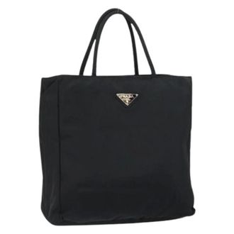 Prada Pre-owned Vintage tote - Dames - Vintage Shopper - Zwart - ONE Size - Nylon - Vintage