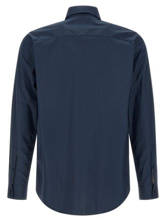 Burberry Cotton Poplin Shirt - Navy
