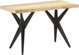 vidaXL Mesa De Comedor De Madera Maciza De Mango 120x60x76 Cm Vidaxl