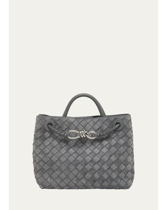 Bottega Veneta Andiamo Suede Top-Handle Bag