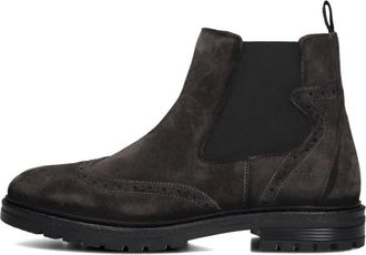 Mazzeltov Schoenen, Heren, Bruin, 46 EU, Grijze Chelsea Boots voor Heren