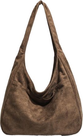 Generic Commuter Shoulder Bag Large Capacity Handbag Simple Minimalist, Compatible For Daily Use(Coffee color)