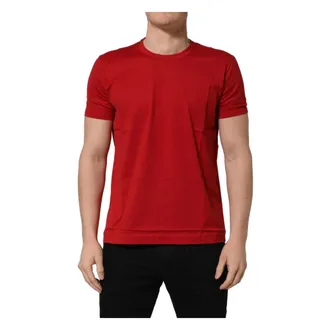 Dolce & Gabbana Goodluck 2023 Cotton Crew Neck T-shirt - male - Dolce & Gabbana - T-Shirts - Red - 2XS - Tops