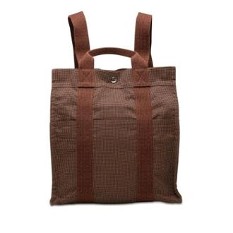 Herm&egrave;s Pre-owned Backpacks, female, Brown, Size: ONE SIZE Pre-owned Canvas Backpack
