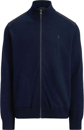 Polo Ralph Lauren high-neck zip-up cardigan - Blue