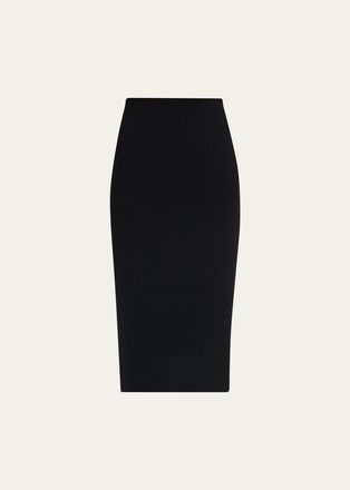 Sergio Hudson Tailored Wool Midi Pencil Skirt