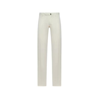 Incotex Straight Trousers, male, White, Size: 3XL Model 30 Trousers