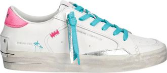 Crime London Dames, Schoenen, Wit, Maat: 38 EU Leer