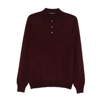 Tagliatore Tops, Heren, Rood, S, Wol, Palmer Polo