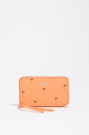Bimba & Lola Medium Horizontal Palms Wallet in Orange Sorbet at Nordstrom