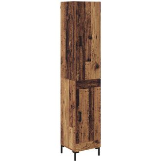vidaXL Aparador Alto Madera Envejecida 69,5 X 34 X 180 Cm Vidaxl