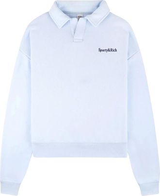 Sporty & Rich Donna, Top, Blu, M, new