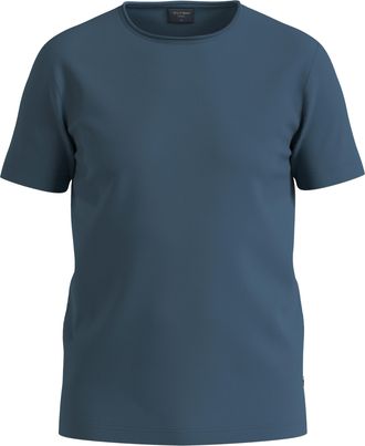 Olymp T-Shirt OLYMP Casual, Herren, Gr. 3XL, blau (rauchblau), Jersey, Obermaterial: 95% Baumwolle, 5% Elasthan, Basic, Rundhals, Shirts T-Shirt