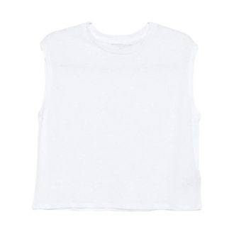 Majestic Filatures Majestic Filatures, Sleeveless Tops, female, White, Size: M Maglia senza maniche