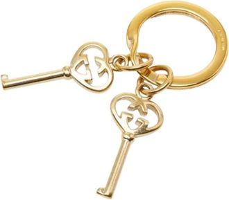 Gucci Pre-owned Accessories, female, Yellow, Size: ONE SIZE Pre-owned Keyring