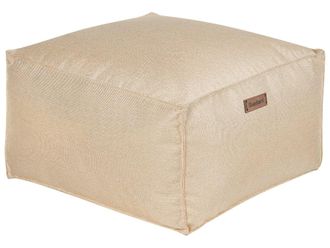 Beliani Puf beige claro 50 cm 50 cm 30 cm