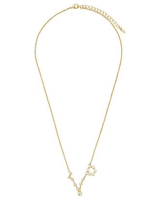 Sterling Forever 14K CZ When Stars Align Constellation Necklace