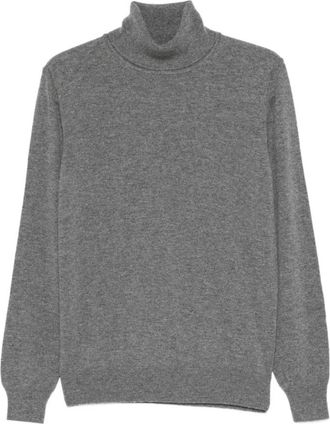 KANGRA Turtleneck Trui - Heren - Coltruien - Grijs - 2XL - Wol - Truien & Vesten