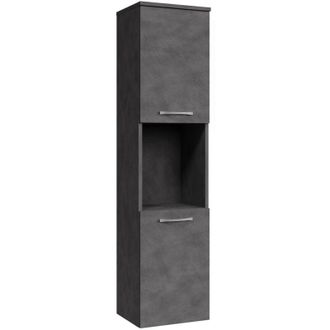 Badplaats Columna De Ba&ntilde;o Montreal 30 X 30 X 131 Cm - Gris Oscuro - Mueble