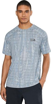 Mountain Hardwear Crater Laketm Short Sleeve Mens Clothing Glacial Prismatic Print : 2XL, Polyester/Elastane